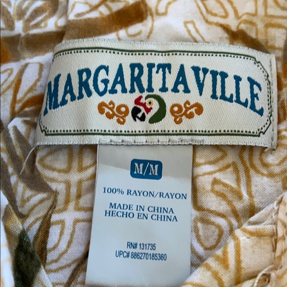 Men’s Margaritaville Hawaiian Shirt Medium Jimmy Buffet - Picture 6 of 7